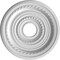 Ekena Millwork Cole Thermoformed PVC Ceiling Medallion Fits Canopies up to 4 1/2-in., Aged Dark Steel CMP16COCST - alternate 4